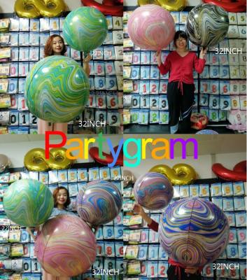 China Advertising Toy Automatic Sealing Toy Balloon Marble Printing GLOBO Birthday Party 32