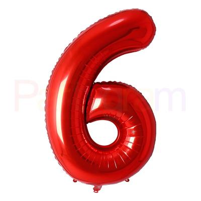 China Advertising Toy Announcing Toy 32 Inch Number Foil Balloon Figures Float Air Balls Baby Shower Birthday Wedding Decor Inflatable Balloons for sale