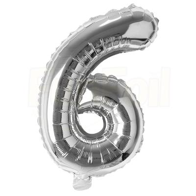 China Advertising Toy Advertising Toy Number Balloons for party decoration 16 inch foil balloon self-closing advertising balloon for sale