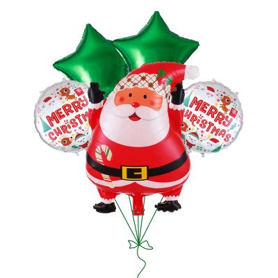 China Toy Announcing Toy Decorations Merry Christmas Balloon Set of Star Round or China Printing GLOBO Automatic Globos Bunch Party Sealing Balloon Advertising Set for sale