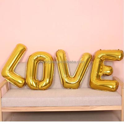 China Advertising Toy Advertising Toy 32 Inch Aluminum Foil Letter Balloon Retail Packaging LOVE Foil Balloon Ceremony Sense Bursting Letter Decorat Balloon for sale