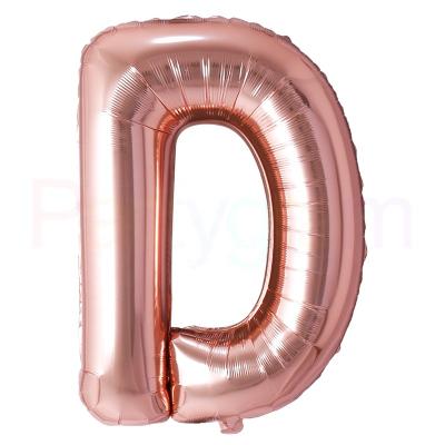 China Advertising Toy Kids Alphabet HAPPY BIRTHDAY Gold Foil Balloons Decoration Letters 