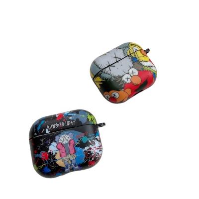 China Fashion cartoon pattern case for apple airpods 3 2 pro case 1 soft with keychain for sale