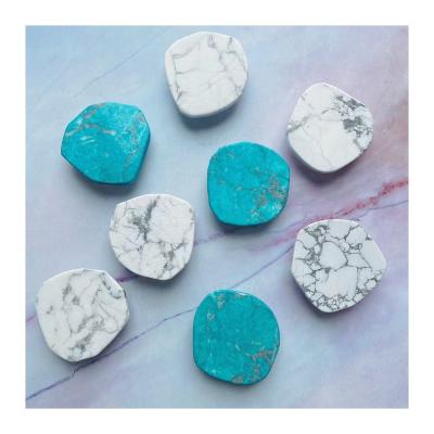 China Plastic Turquoise Marble Phone Grip For Mobile Phone Stone Phone Kickstand Women Mobile Phone Accessories for sale