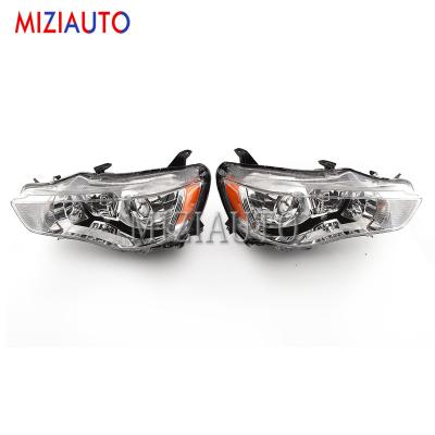 China Hot Selling Car Accessories Halogen Headlights Lamp Car Head Light Led For Mitsubishi Outlander 2010 1015891+1015892 for sale