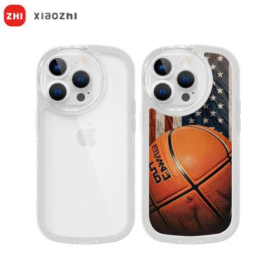 China Luxury Fashion Shockproof Silicone Phone Lens Case For Iphone 11 pro Max Design Blank 12 13 14 Sublimation Phone UV Painted Cover for sale