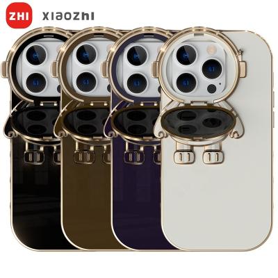 China Cute Cartoon Astronaut 3D Phone Case Shockproof Silicone Kickstand Cover Plated Stereo Phone Covers For All Phones for sale