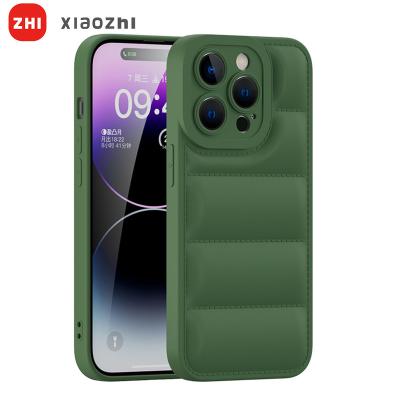 China Protect Cell Phone 3D Luxury Soft Silicone Cotton Bottom Phone Case Leather Jacket Bottom Phone Cover For Iphone 14 13 12 pro 11 pro Max Xs Phone Cover for sale