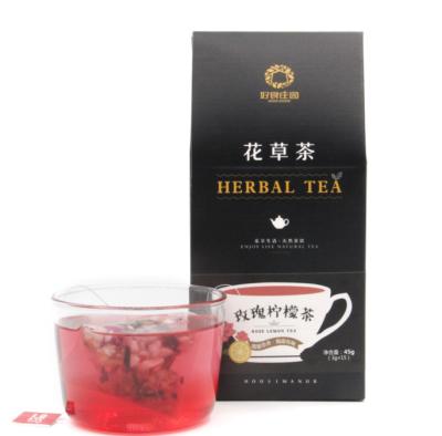 China Low Fat Rose Lemon Fruit Slimming Tea Hibiscus Flowers Fruit Beauty Slimming Tea for sale