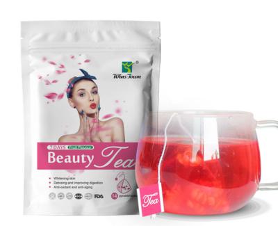 China Loose Tea 7Days Beauty Tea Fruit Flavor Slimming Tea Whitening Skin Blossom Fruit Tea for sale