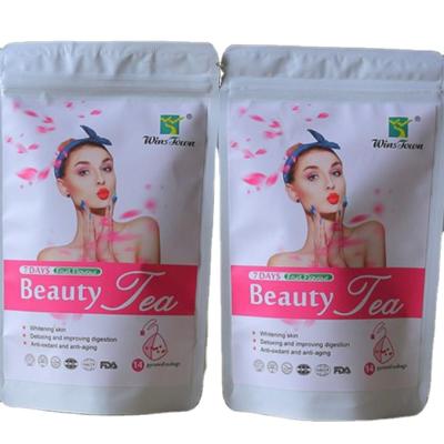 China NO--Preservatives Beauty Tea Soft Whiten Skin Lose Weight Detox Tea Sample Available for sale