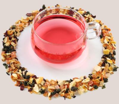 China Strong Flavors Grapefruits Fruit Lemon Orange Mixed Fruit Tea Pink Color Citrus Flavors Tea Detox Diet for sale