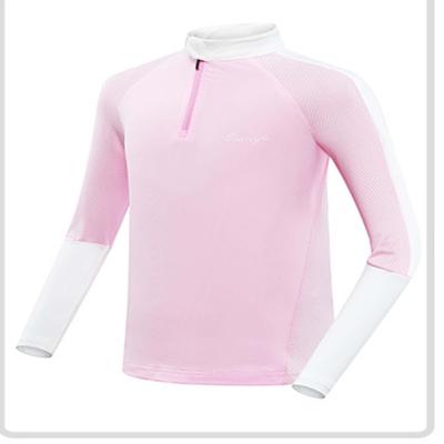 China Girls Boys Sun Protection Clothing Mesh Long Sleeve Quick Drying T-shirt Kids Breathable Golf Clothing for sale