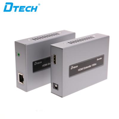 China Metal Shell 100m HD Small Video Transmitter Rx Tx And Receiver Repeater Over Ethernet IR Hdmi Extender RJ45 for sale