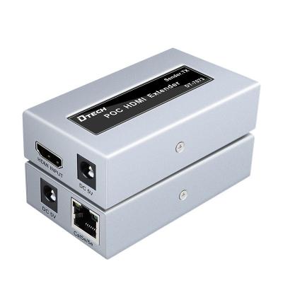 China Metal dtech hdmi extender 50m support 3D 1080P@60Hz extended hdmi cat 6e/5e hdmi POC extender for sale