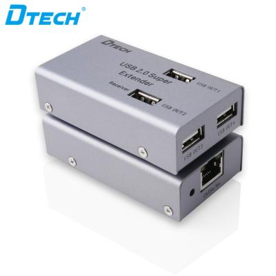 China Can Connect All USB Devices Dtech Factory Price Via LAN Cable CAT5 CAT5E CAT6 USB 2.0 Extra 50m for sale