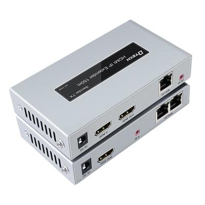 China Dtech IP 150m HDMI Cascading Super Extender DT-7058 Support IR 4K Hdmi Extender cat6 cat-5e for sale