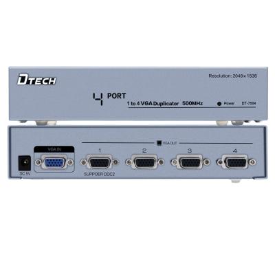 China DCC2 500MHZ 4 Port VGA Splitter 1 Input 4 Output Audio Video Splitter for sale