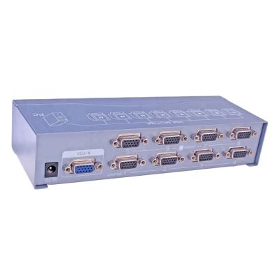 China Most Popular 1920*1440 60Hz 1 Input 8 Output VGA Audio Video Camera Splitter Dt-7258 for sale