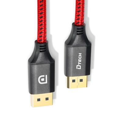 China COMPUTER DTECH DP1.4 Optical Fiber Cable 8K HD Cable 32.4Gbps DP To DP Male 8K Cable for sale