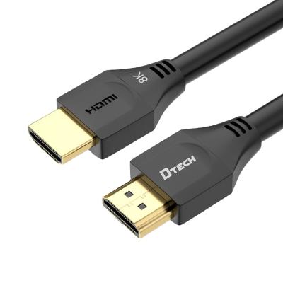 China Gold Plated Hdmi 2.1 Hdmi Cable 24K 8K 48Gbps Video Transmission Hdmi Cable Dtech Hdmi Cable 8k Gold Plated Cable 3m for sale