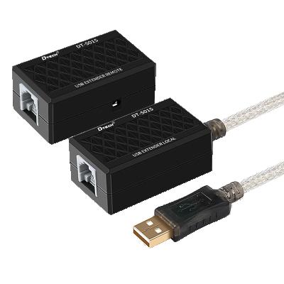 China Extender RJ45 Cat5 Cat5e Cat6 2.0 Lan USB Female Extension Cable Extension Book DTECH USB Mac for sale