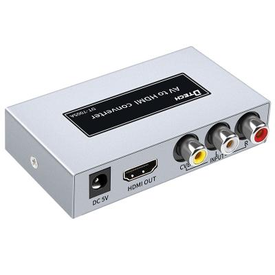 China High Quality HD AV To HDMI Converter Video Adapter AV To HDMI Converter Dt-7005A for sale