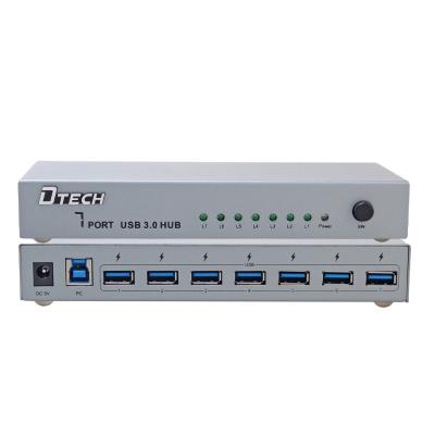 China Dtech High Definition Industrial Grade USB HUB Support USB 3.0 Industrial Standard 7 Port HUB With WIFI for sale