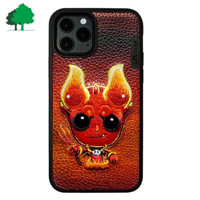 China Cute Cartoon Figurehead New Phone Case Devil Little Monster Embroidery Silicone Shockproof Protective Phone Cases for sale