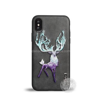 China Special TPU+PC Nimmy Chinese Brand TPU+PC Phone Case With Animal Embroidery for sale