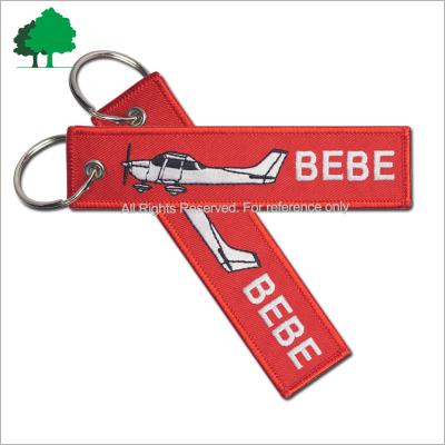 China Promotional Gifts Direct Factory Custom High Quality Cheap Custom Logo Embroidery Key Chain for sale