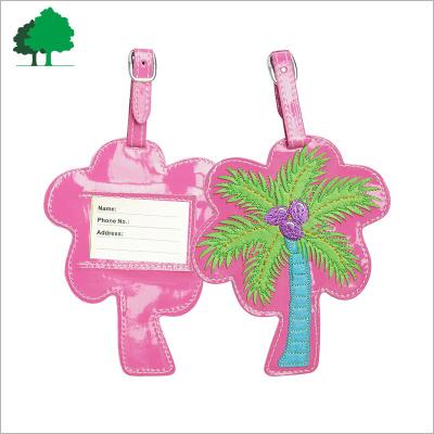 China Custom Fabric Embroidery Luggage Tag for sale