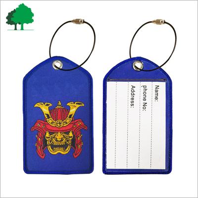 China Custom Cheap Wholesale Custom Favor Gift Bulk Luggage Tag PVC Custom Embroidery Logo for sale