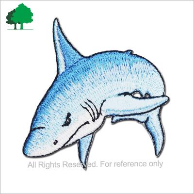 China high quality 3D dolphin design embroidered patch factory direct sale for sale