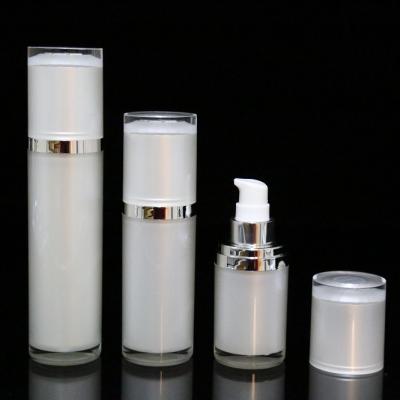 China Premium Airless Serum Bottle 15ml 30ml 50ml Household Products Acrylic Airless Cosmetic Plastic Bottle Serum Bottle for sale