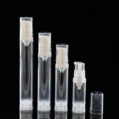 China Household Products Serum Pump Vial 5ml 10ml 12ml 15ml Small Airless Skin Care Oil Bottle for sale