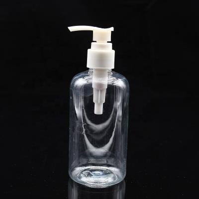 China Household Products Clear Lotion Pump Dispenser Bottle 250ml Empty Plastic Hand Soap Pump Bottle for sale