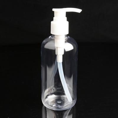 China Household Products High Transparent Clear Lotion Pump Dispenser Bottle 250ml Hand Sanitizer Pump Bottle for sale