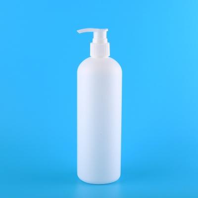 China Household Products 16.7oz Boston Empty Plastic Pump Dispenser Bottle Plastic Hand Cream Container HDPE Cosmetics Lotion Container Hand Cream Bottle 500ml for sale