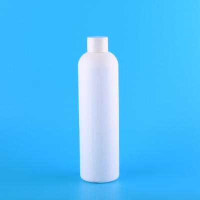 China Empty Plastic Container 300ml Round White Round Plastic Household Products 10oz Skin Toner Bottle Household Products 10oz HDPE Cosmetic Packaging for sale