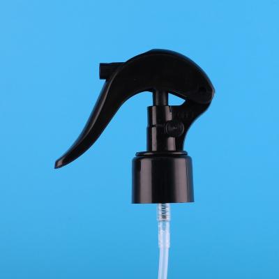 China Household Products Black 24 Trigger Sprayer 410 PP Bottle Pump Flower Spray Plastic Detergent Pump for sale