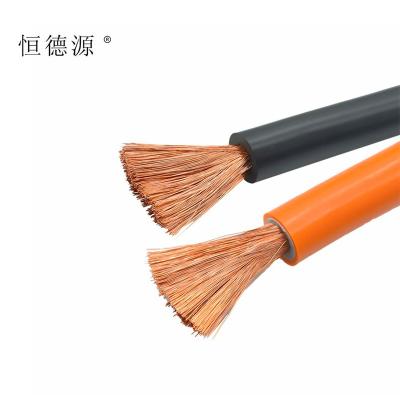 China Welding Industry Promotion Wrip Copper 14Mm2 Without Grease Flat Electric Welding Cable for sale