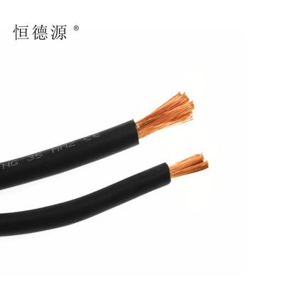 China Welding Industry In 70Mm2 DC Xlpe Current Flat Electric Power 061Kv Flexible Antenna Bound Welding Cable for sale