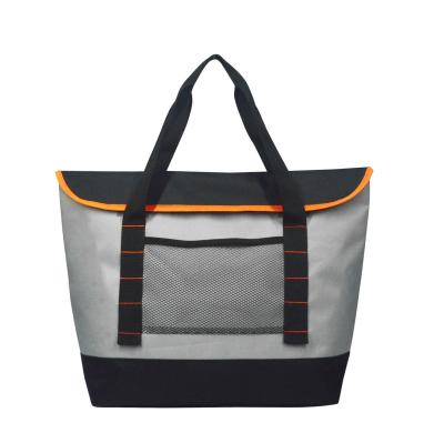 China Large Capacity Insulated Leak Proof Insulated Cooler Tote Shopping Bag for sale