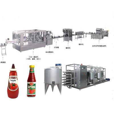 China Plastic And Tin Can Packing Spare Tomato Sauce Production Line for sale