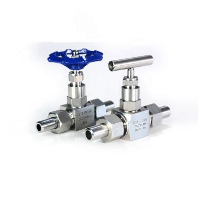 China High Pressure Silver 304 Gas Valve Stainless Steel Needle Valve for sale