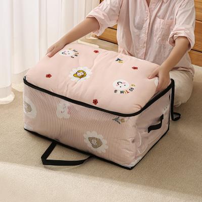 China Durable Upgraded Viable PVC Quilt Bag Storage Waterproof Bag Luggage Bag Quilt Moving Transparent Storage Box for sale