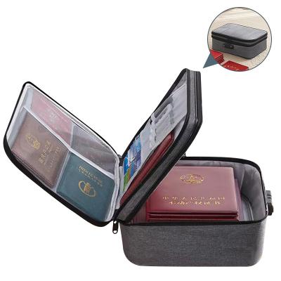 China Multifunctional Cation Household Document Storage Bag Travel Storage Passport Bag Document Organizer Bag for sale