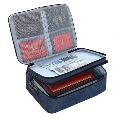 China Modern Travel Waterproof 2 Layer Folder Passport Document Storage Case Home Folder Organizer Storage Bag Customizable for sale