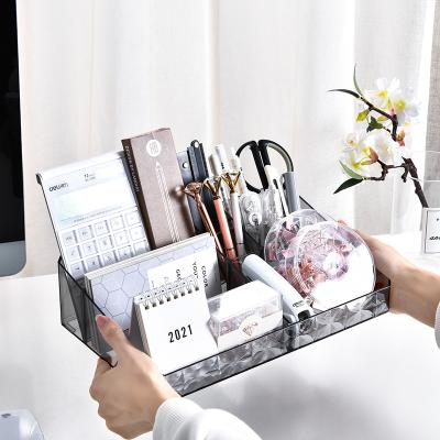 China 9 Compartments Acrylic Makeup Organizer Storage Box Beauty Makeup Organizer Desktop Cosmetic Box for sale